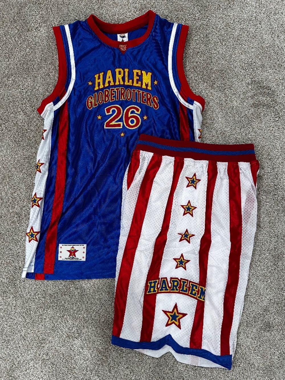 Harlem Globetrotters Original Y2K Jersey and Shorts Set #26 Hi-Lite Adult Small